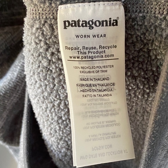 Patagonia Heathered Gray Quarter Zip Fleece Pullover | Men’s M - Picture 7 of 8